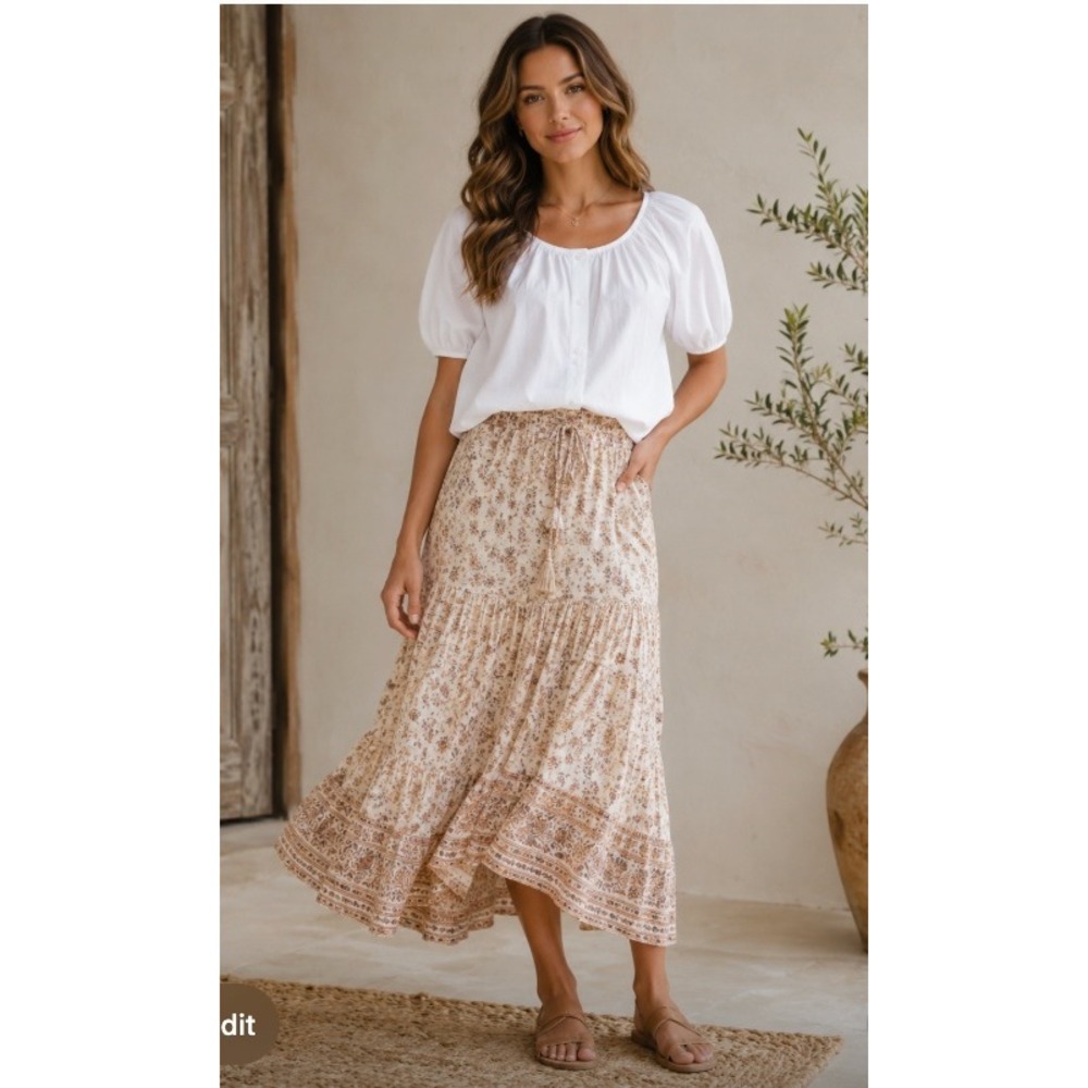 NEW J.Crew White Cotton Puff Sleeve Button-up Blouse Top Size M Boho Clean Girl